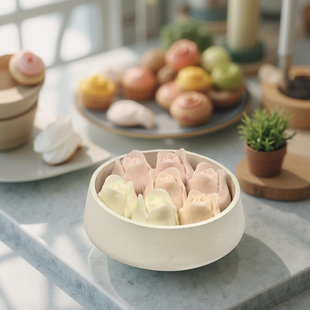 Lumânare florală Rosa Armonia - imagine 3