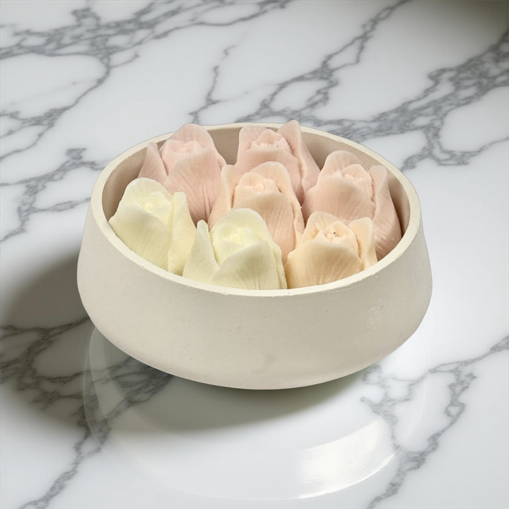 Lumânare florală Rosa Armonia - imagine 2