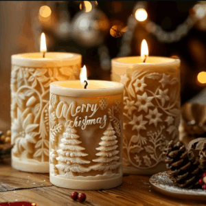 Lumanare Merry Christmas Bradut