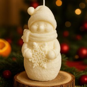 Lumânarea „Om de Zăpadă” 10 cm