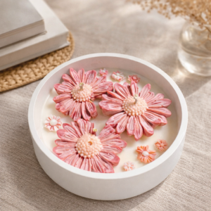 Lumânare „Pink Daisy Bloom”