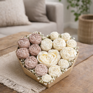 Lumânare Ivory & Blush Rose Harmony